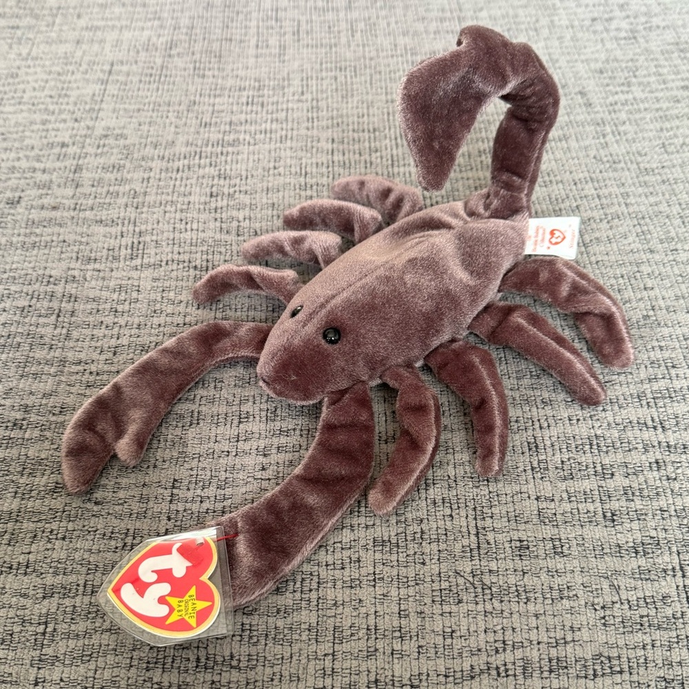 Stinger the Scorpion Beanie Baby by Ty with Tag Protector